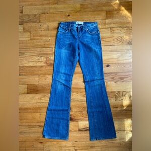 Paper Denim & Cloth Low Rise Bootcut Jeans Size 25 Medium Wash Repair Needed